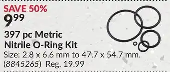 Princess Auto 397 pc Metric Nitrile O-Ring Kit offer
