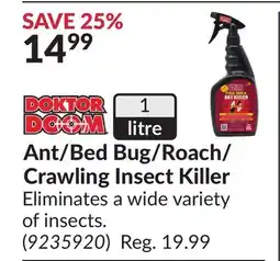 Princess Auto Ant/Bed Bug/Roach/ Crawling Insect Killer offer