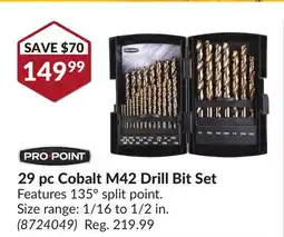 Princess Auto 29 pc Cobalt M42 Drill Bit Set offer