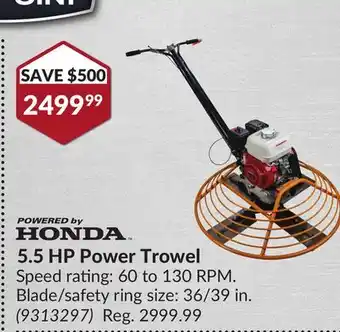 Princess Auto 5.5 HP Power Trowel offer