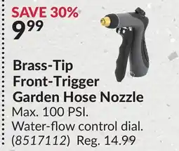 Princess Auto Brass-Tip Front-Trigger Garden Hose Nozzle offer