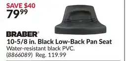 Princess Auto 10-5/8 in. Black Low-Back Pan Seat offer