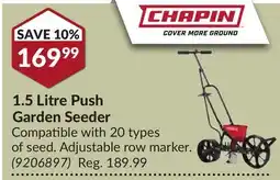 Princess Auto 1.5 Litre Push Garden Seeder offer
