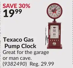 Princess Auto Texaco Gas Pump Clock offer