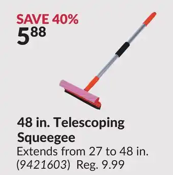 Princess Auto 48 in. Telescoping Squeegee offer