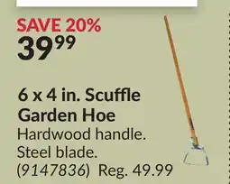 Princess Auto 6 x 4 in. Scuffle Garden Hoe offer