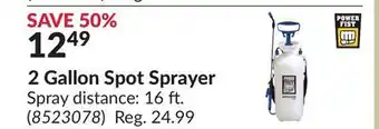 Princess Auto 2 Gallon Spot Sprayer offer