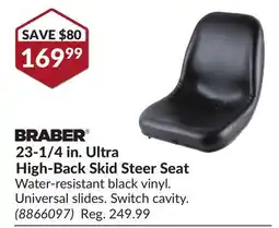 Princess Auto 23-1/4 in. Ultra High-Back Skid Steer Seat offer