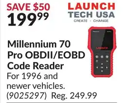 Princess Auto Millennium 70 Pro OBDII/EOBD Code Reader offer
