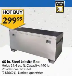 Princess Auto 60 in. Steel Jobsite Box offer