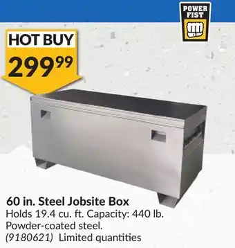 Princess Auto 60 in. Steel Jobsite Box offer
