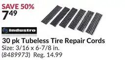 Princess Auto 30 pk Tubeless Tire Repair Cords offer