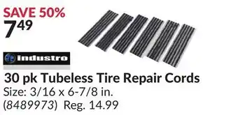Princess Auto 30 pk Tubeless Tire Repair Cords offer