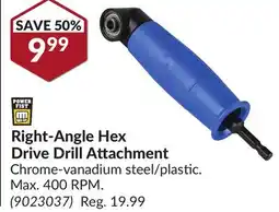 Princess Auto Right-Angle Hex Drive Drill Attachment offer