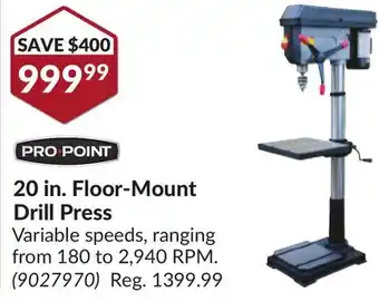 Princess Auto 20 in. Floor-Mount Drill Press offer