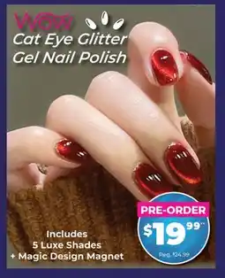 Showcase WOW Cat Eye Glitter Gel Nail Polish offer