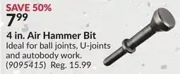 Princess Auto 4 in. Air Hammer Bit offer