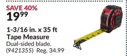 Princess Auto 1-3/16 in. x 35 Tape Measure offer