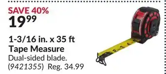 Princess Auto 1-3/16 in. x 35 Tape Measure offer