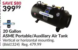 Princess Auto 20 Gallon ASME Portable/Auxiliary Air Tank offer