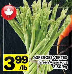 Supermarché PA ASPERGES VERTES | GREEN ASPARAGUS offer