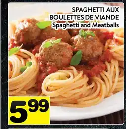 Supermarché PA SPAGHETTI AUX BOULETTES DE VIANDE | Spaghetti and Meatballs offer
