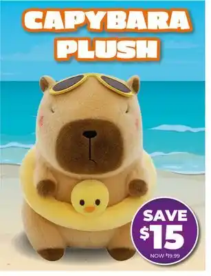 Showcase Capybara 9 Kawaii Duck Floaty Plush offer