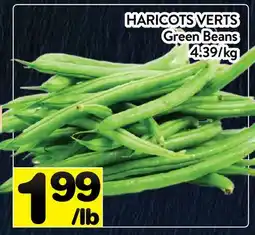 Supermarché PA HARICOTS VERTS | GREEN BEANS offer