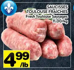 Supermarché PA SAUCISSES TOULOUSE FRAÎCHES | FRESH TOULOUSE SAUSAGES offer