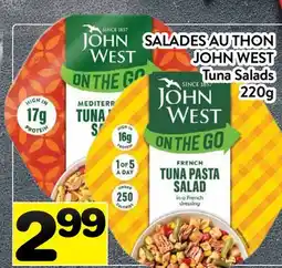 Supermarché PA SALADES AU THON JOHN WEST | TUNA SALADS offer