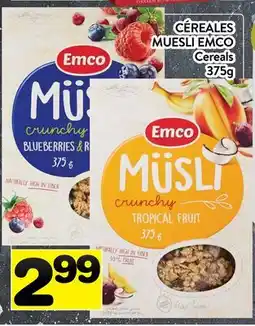Supermarché PA CÉREALES MUESLI EMCO | Cereals offer