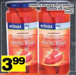 Supermarché PA PIMENTS ROUGES RÔTIS KRINOS | Roasted Red Peppers offer