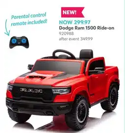 Toys R us Dodge Ram 1500 Ride-on offer