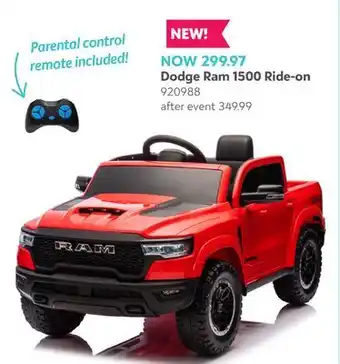 Toys R us Dodge Ram 1500 Ride-on offer