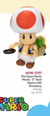 Toys R us Jakks Pacific The Super Mario Movie - 5 Toad offer