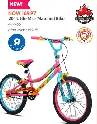 Toys R us Stoneridge Cycle 20 Little Miss Matched Bike offer