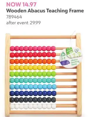 Toys R us Early Learning Centre Wooden Abacus Teaching Frame offer