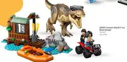 Toys R us LEGO Jurassic World T. rex River Escape offer