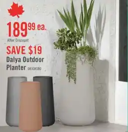 The Brick Dalya Tall Outdoor Pot Planter - Greige offer