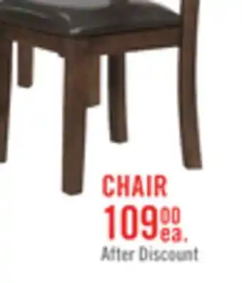 The Brick Talia Dining Chair with Vegan-Leather Fabric, Cross-Back - Brown offer