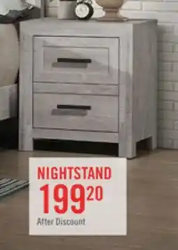 The Brick Lark Bedside 2-Drawer Nightstand, 24W x 26H - Rustic White offer