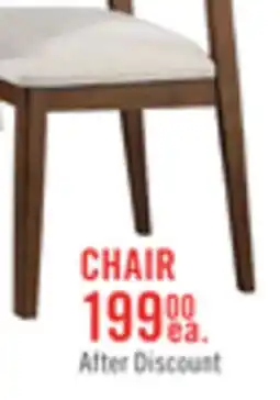 The Brick Vale Dining Chair with Polyester Fabric, Wood, Ladder-back - Brown & Beige offer