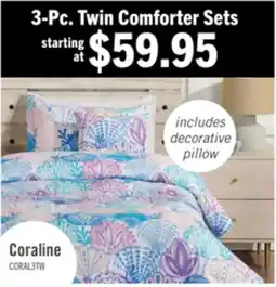 The Brick Coraline 3-Piece Twin Comforter Set offer