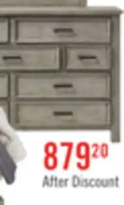 The Brick Levi Bedroom 7-Drawer Dresser, 67W x 38H, Wood - Drift Grey offer