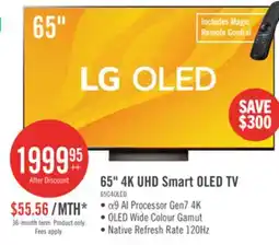 The Brick LG 65 OLED evo 4K HDR10 120Hz AMD FreeSync webOS Smart TV (OLED65C4PUA) offer