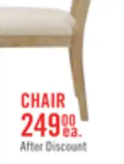 The Brick Aspen Dining Chair with Fabric Seat, Slat-Back - Natural offer