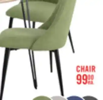 The Brick Miya Dining Chair with Polyester Fabric, Metal - Charcoal offer