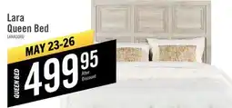 The Brick Lara Panel Bed with Headboard & Frame, Antique Grey - Queen Size offer