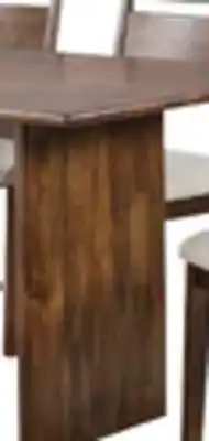 The Brick Vale 6pc Dining Set with Table, Bench & 4 Chairs, Wood, 72W - Brown & Beige offer