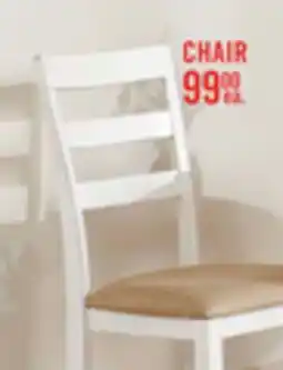 The Brick Bryn Dining Chair with Fabric Seat, Slat-Back - Black offer